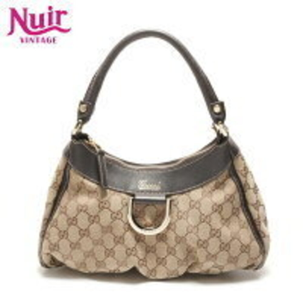 Gucci GG Canvas Abbey Hobo One Shoulder Hobo Bag Beige